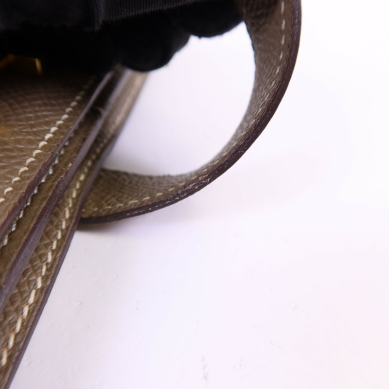 HERMES Epsom皮革Bearn Long Wallet金扣長錢包-21