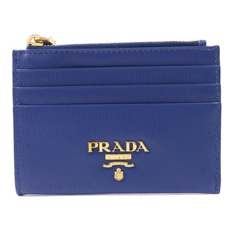 PRADA 牛皮皮革Card Case金扣卡片套