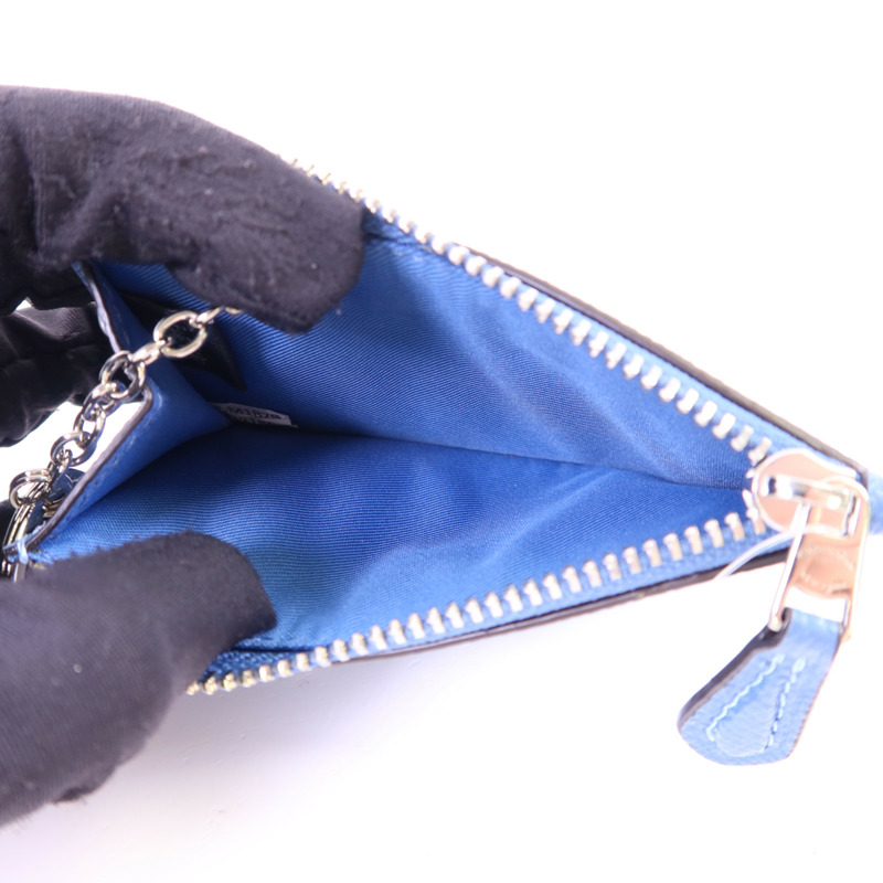 COACH 牛皮皮革Card Case銀扣卡片套-4