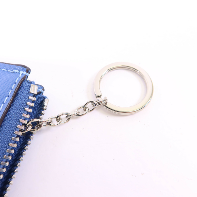 COACH 牛皮皮革Card Case銀扣卡片套-6