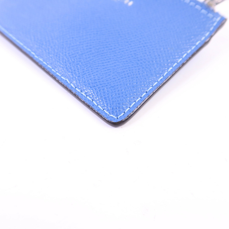 COACH 牛皮皮革Card Case銀扣卡片套-8