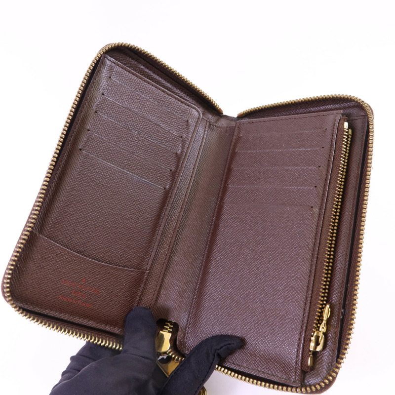 LOUIS VUITTON Damier Zippy Organizer金扣長錢包-4