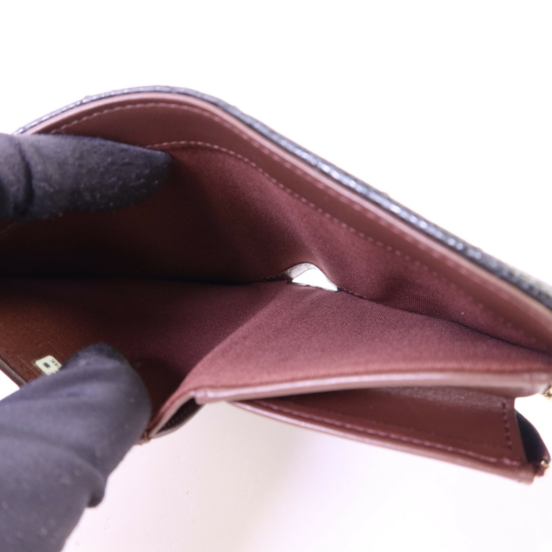 CHANEL 牛皮皮革Matelasse Tri-Fold Wallet金扣長錢包-5