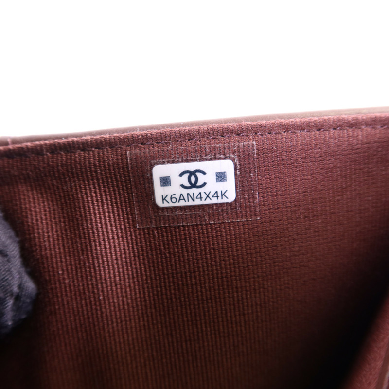 CHANEL 牛皮皮革Matelasse Tri-Fold Wallet金扣長錢包-8