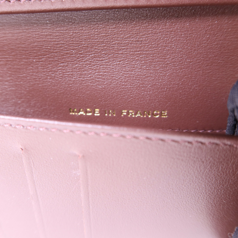 CHANEL 牛皮皮革Matelasse Tri-Fold Wallet金扣長錢包-9