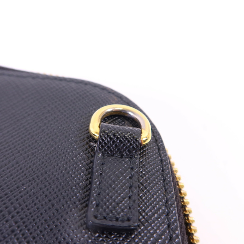 PRADA 牛皮皮革Saffiano Phone Case金扣手挽袋-11