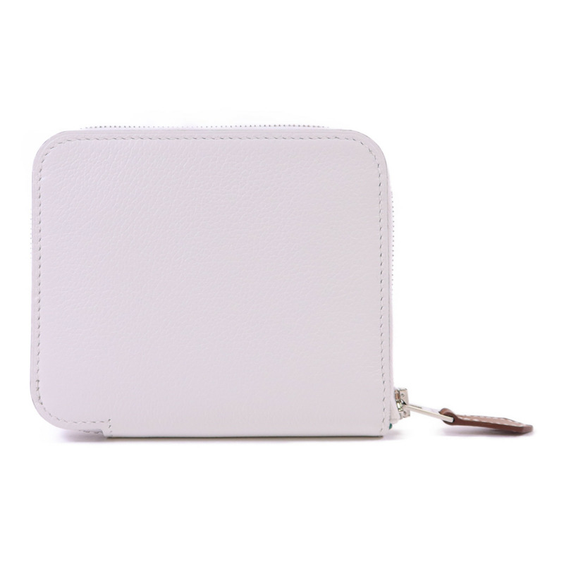 HERMES Evercolor皮革Silk In Wallet銀扣錢包-0