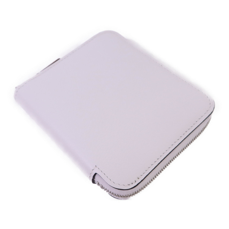 HERMES Evercolor皮革Silk In Wallet銀扣錢包-3