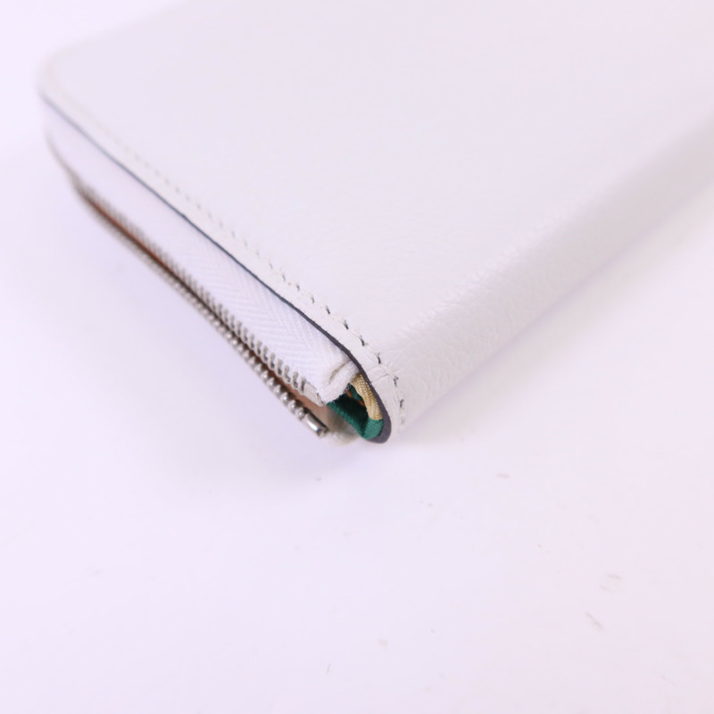 HERMES Evercolor皮革Silk In Wallet銀扣錢包-12
