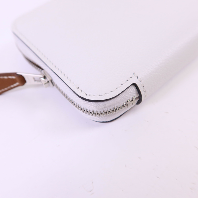 HERMES Evercolor皮革Silk In Wallet銀扣錢包-14