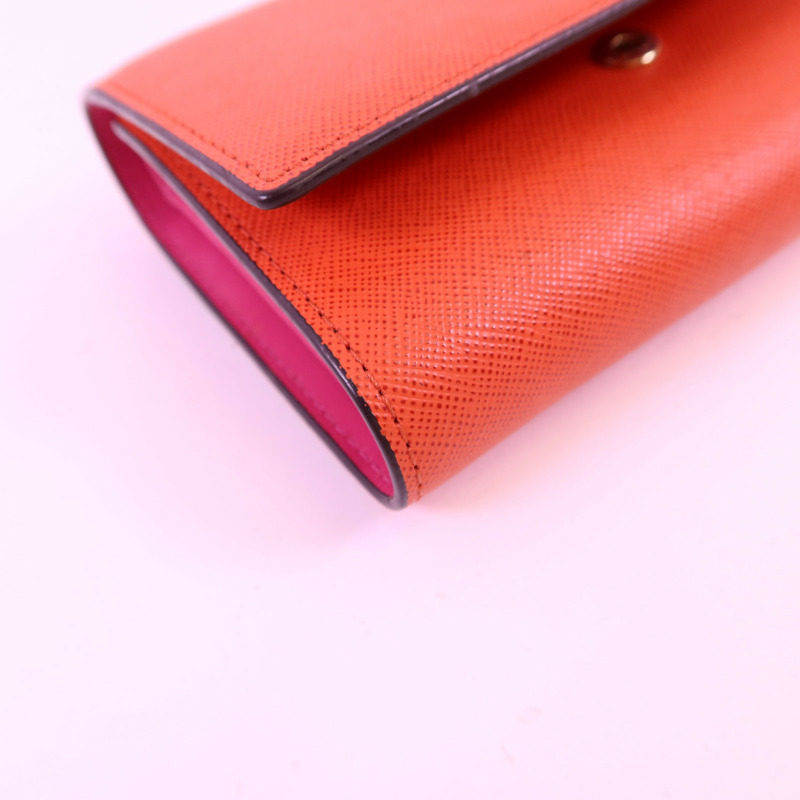 MCM 牛皮皮革Long Wallet金扣長錢包-11