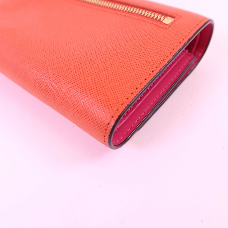 MCM 牛皮皮革Long Wallet金扣長錢包-12