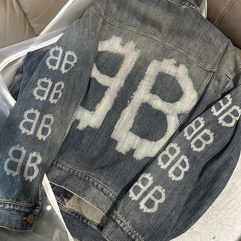 巴黎世家 BB 塗鴉 Balenciaga 牛仔外套 稀有款 外套-0