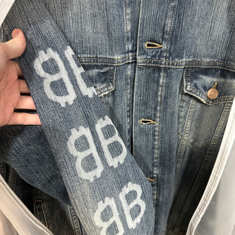 巴黎世家 BB 塗鴉 Balenciaga 牛仔外套 稀有款 外套-1