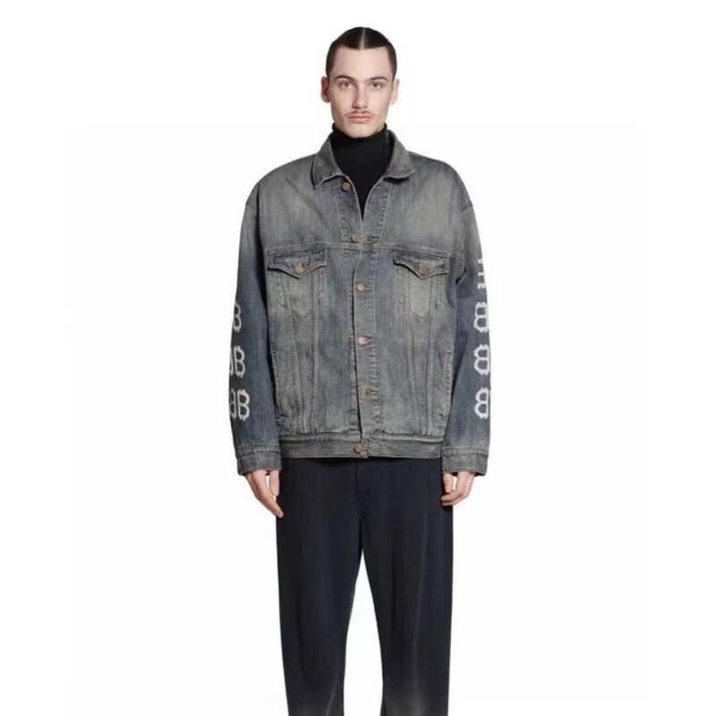 巴黎世家 BB 塗鴉 Balenciaga 牛仔外套 稀有款 外套-6