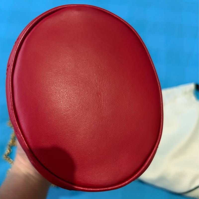 Gucci 紅色 水桶包 發財桶 過年適合-9