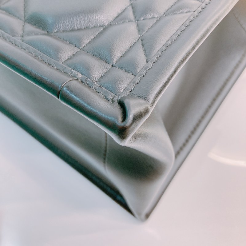 MS0546 Christian Dior 迪奧 托特包 大藤格紋 小號 牛皮 黑色 淡金扣 Book Tote Macrocannage Small Calfskin Black x LGHW-8