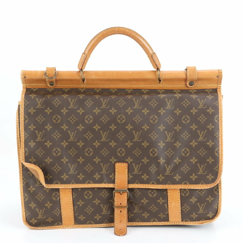 路易威登 Monogram Sac Kleber M58122 男士皮革波士頓包/手提包-3