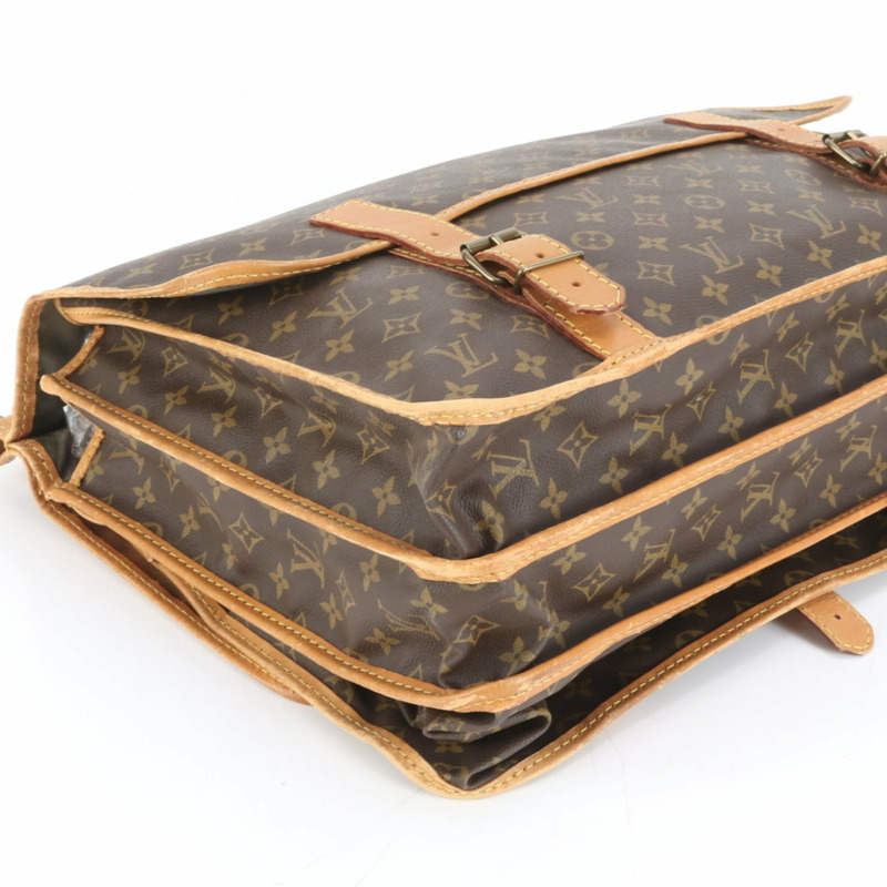 路易威登 Monogram Sac Kleber M58122 男士皮革波士頓包/手提包-4