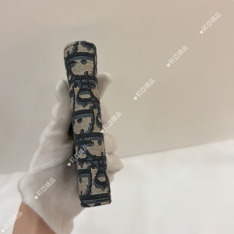 莉亞精品♡ Dior老花對開短夾 二手美夾-6