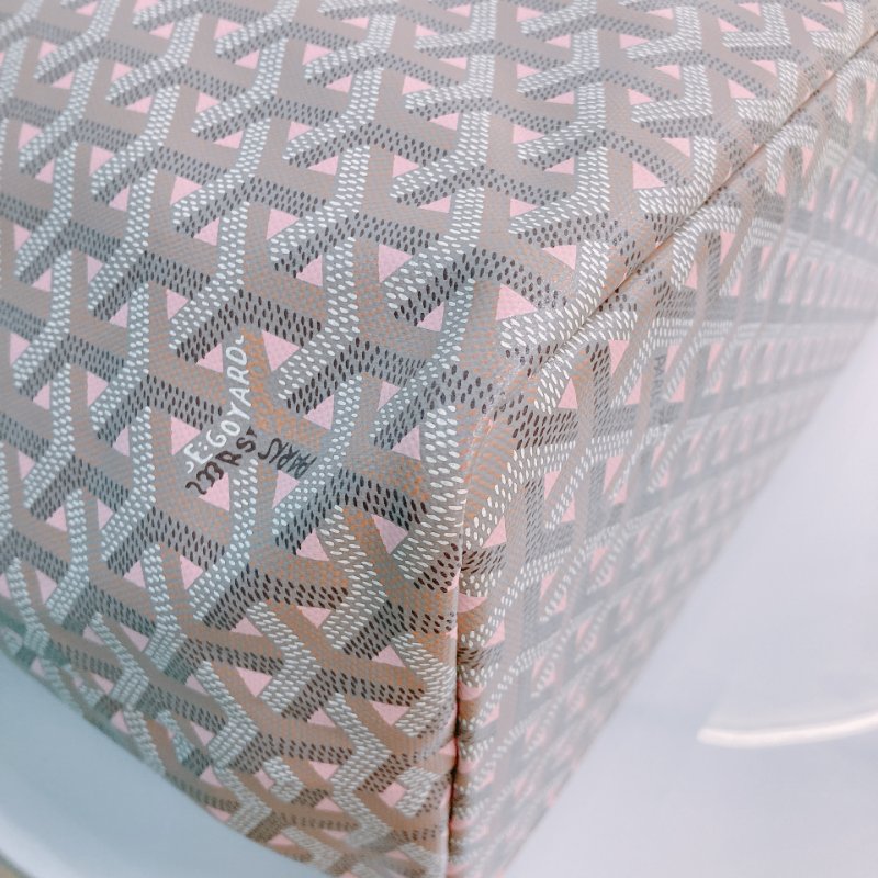 MS0556	Goyard 戈雅 限量 限定款 托特 淡灰 淡粉 帆布 跣水 Saint Louis Tote Pm Limited Canvas Powder Pink x PHW-7