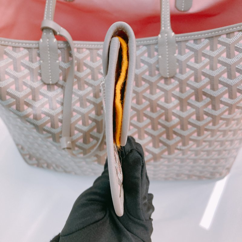 MS0556	Goyard 戈雅 限量 限定款 托特 淡灰 淡粉 帆布 跣水 Saint Louis Tote Pm Limited Canvas Powder Pink x PHW-14