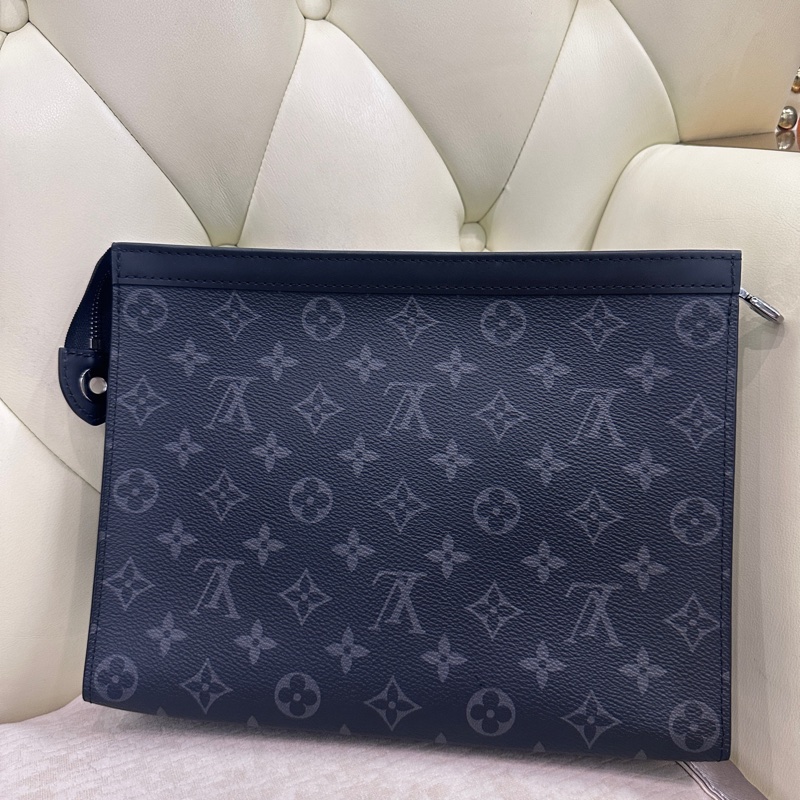 LV 黑武士老花手拿包 尺寸約27*21*3cm-5