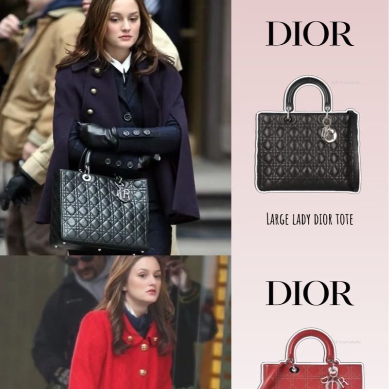 【95新 ✨ 全網最低價！】Dior Lady Dior 戴妃 Tote Gossip Girl 緋聞女孩同款-1