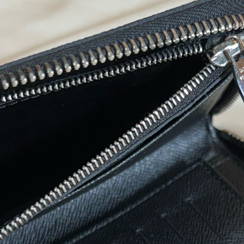 🔥近新美品 LV 路易威登 Louis Vuitton 黑棋盤格拉鏈14卡長夾-4