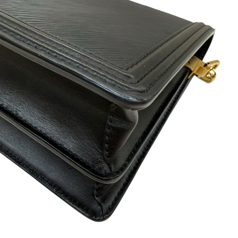 Louis Vuitton - 黑色金釦牛皮EPI Dauphine肩側背包╻MM-13