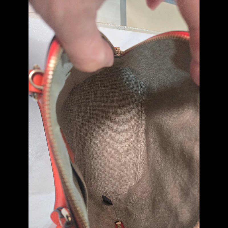 GUCCI Microguccissima 溶岩橘兩用貝殼包-10