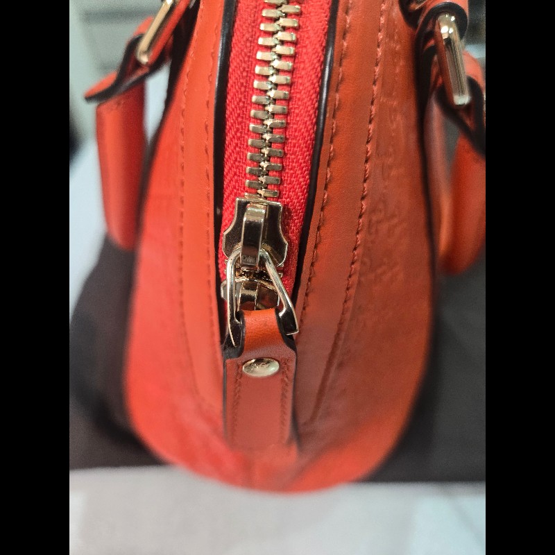 GUCCI Microguccissima 溶岩橘兩用貝殼包-11