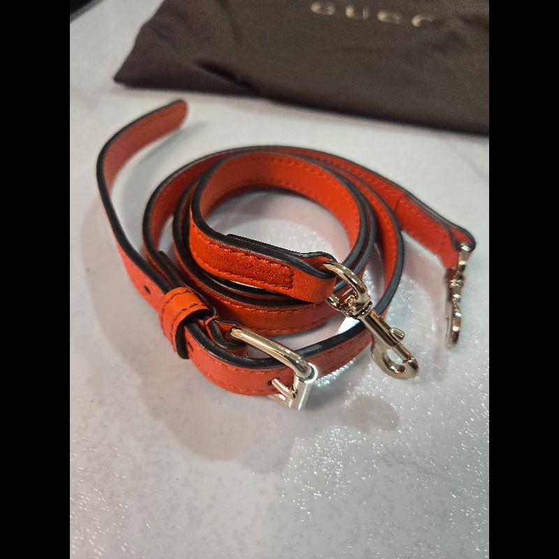 GUCCI Microguccissima 溶岩橘兩用貝殼包-13