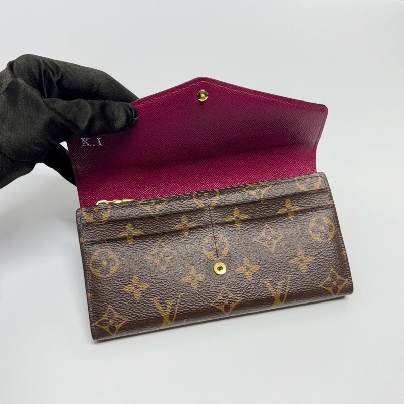 （極新全配🎁） LV M62234 Sarah 經典老花長夾 （專櫃25,300）-7