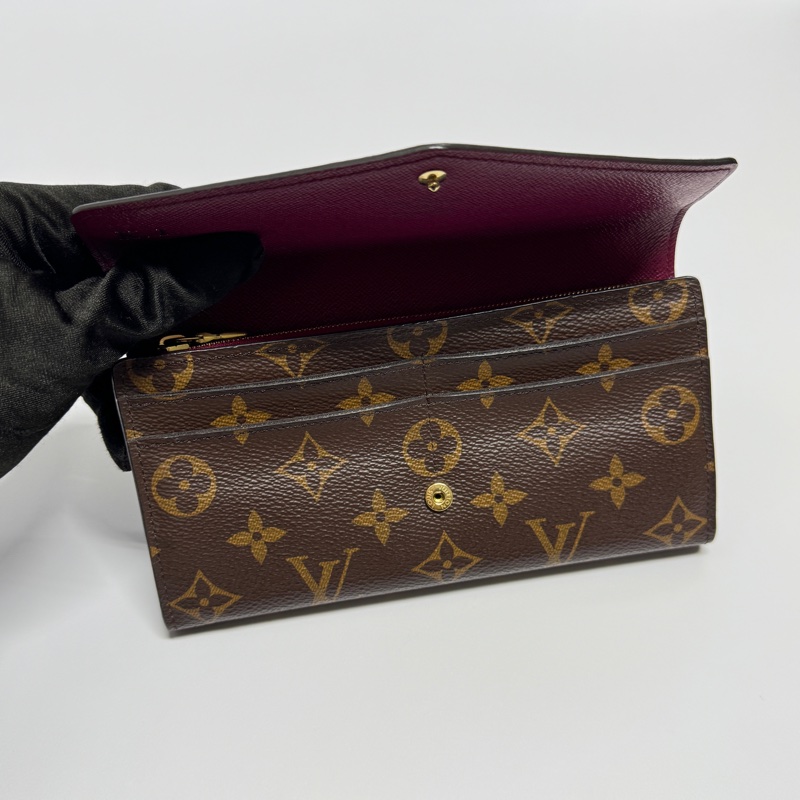 （極新全配🎁） LV M62234 Sarah 經典老花長夾 （專櫃25,300）-8