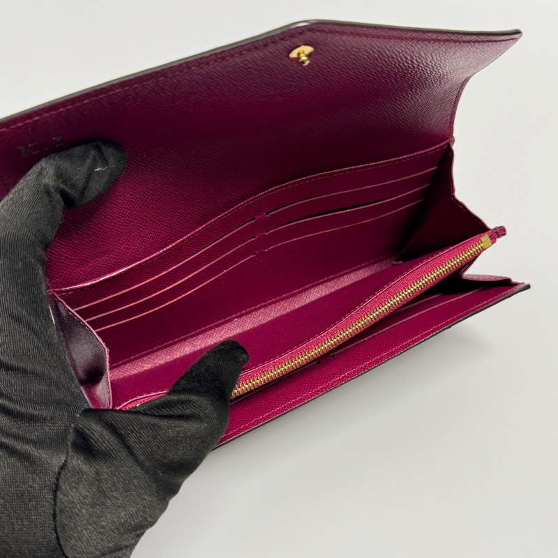 （極新全配🎁） LV M62234 Sarah 經典老花長夾 （專櫃25,300）-10