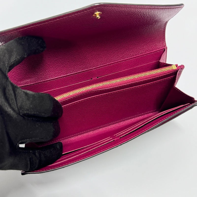 （極新全配🎁） LV M62234 Sarah 經典老花長夾 （專櫃25,300）-11