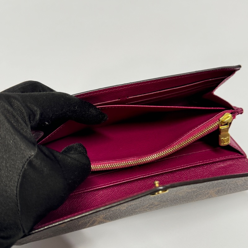 （極新全配🎁） LV M62234 Sarah 經典老花長夾 （專櫃25,300）-12