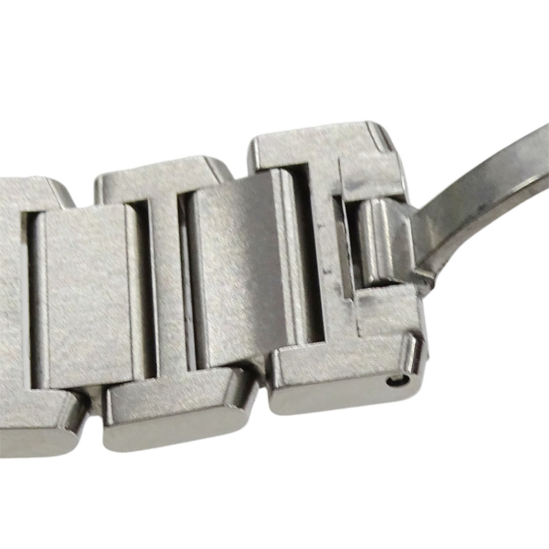 卡地亞 Tank Française 女士腕錶，SM 石英機芯，QZ 不鏽鋼錶殼，型號 W51008Q3，銀色/象牙色錶盤，拋光處理-8