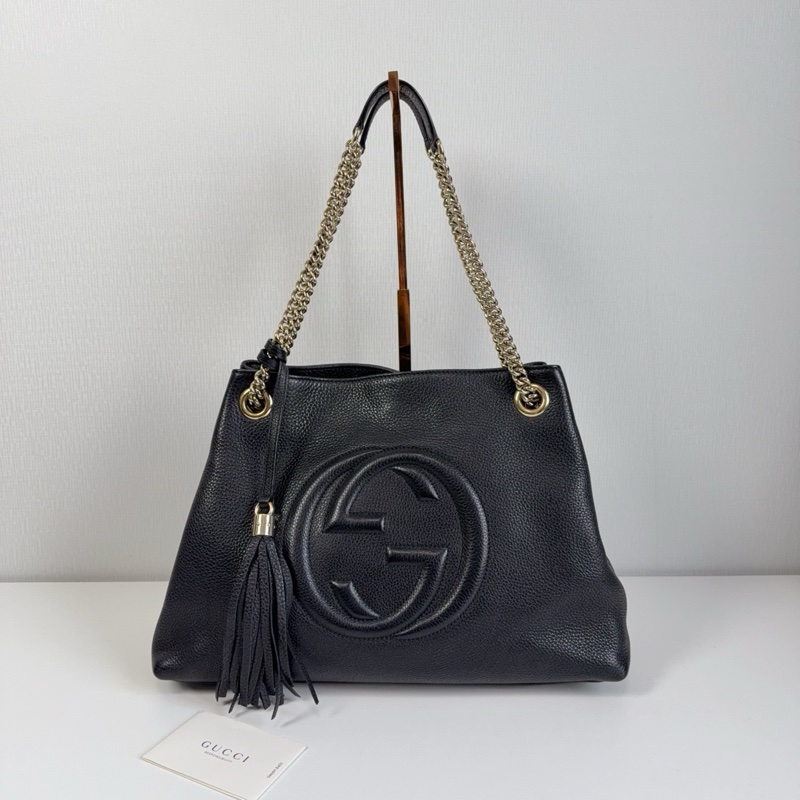 古馳/Gucci  流蘇托特黑色-0