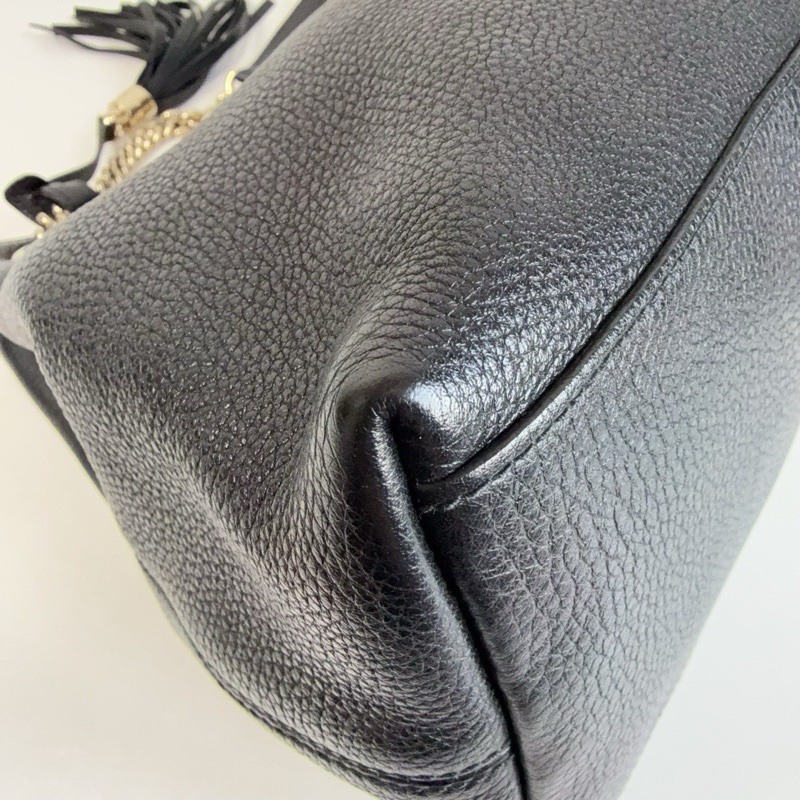 古馳/Gucci  流蘇托特黑色-5