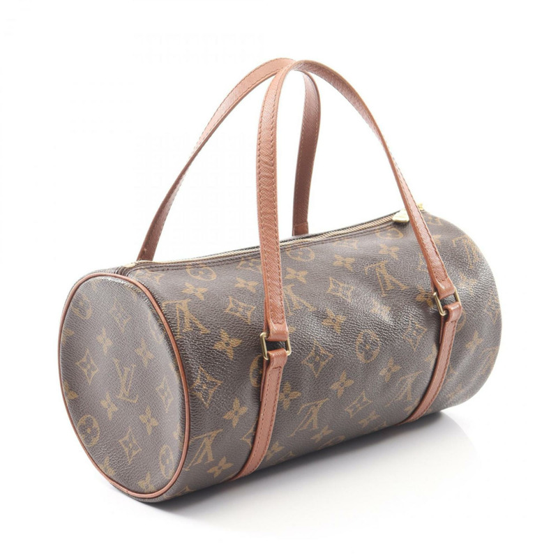 路易威登 Papillon 26 老手提包，塗層帆布和皮革，Monogram 圖案，女士，棕色，M51366-1