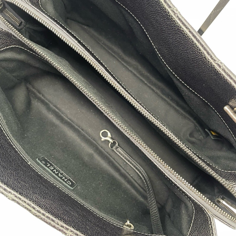 Chanel香奈兒菱格荔枝皮tote購物袋-4