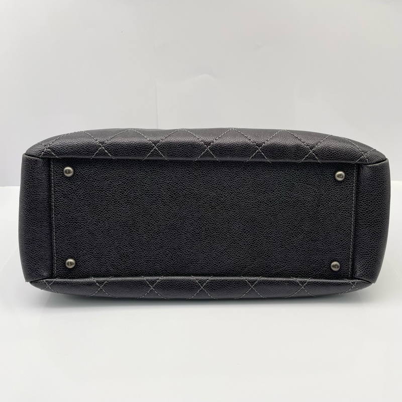 Chanel香奈兒菱格荔枝皮tote購物袋-6