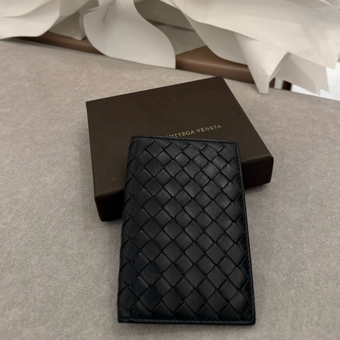 bottega veneta寶緹嘉bv編織對開卡夾