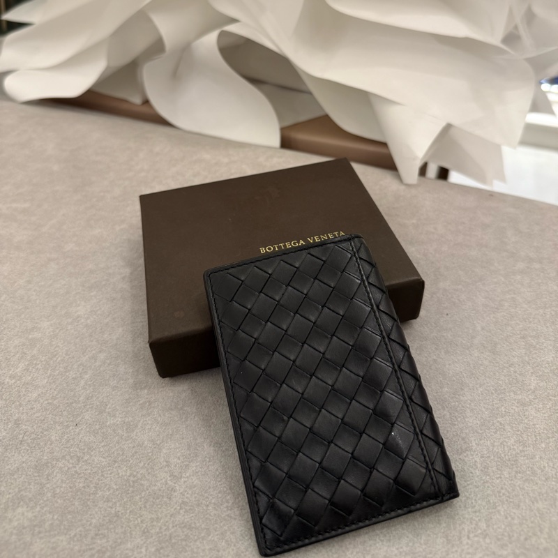 bottega veneta寶緹嘉bv編織對開卡夾-1