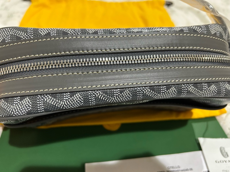 全新灰色GOYARD CAP-VERT相機包-0