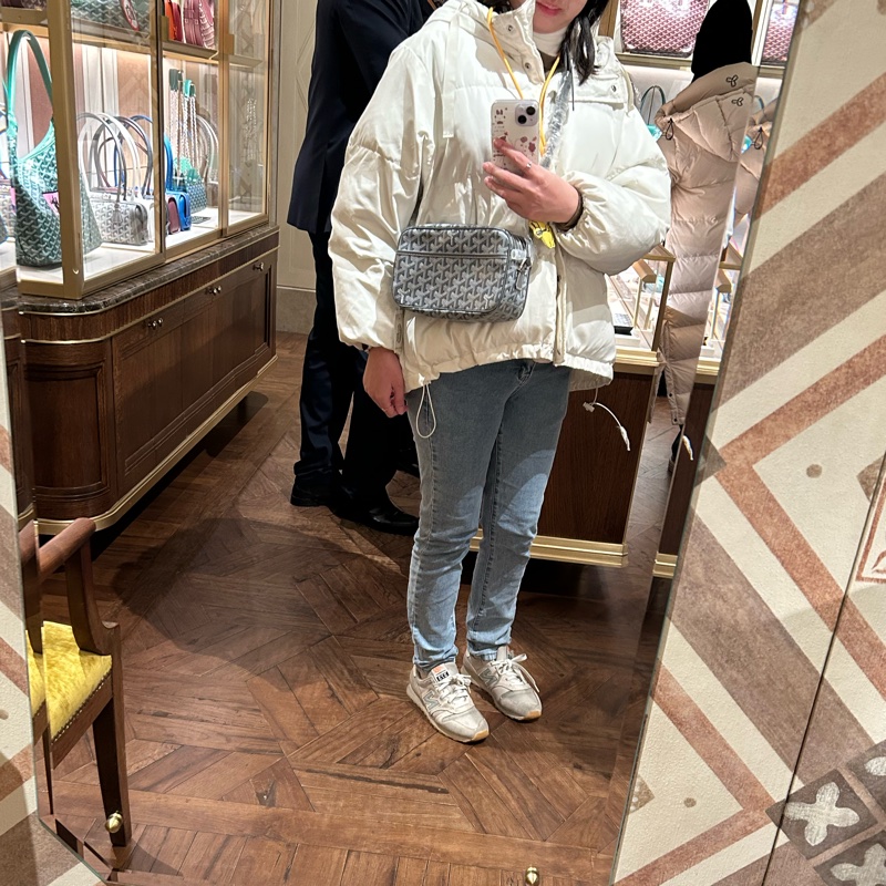 全新灰色GOYARD CAP-VERT相機包-12