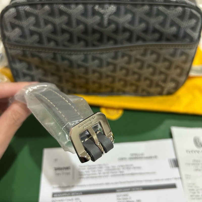 全新灰色GOYARD CAP-VERT相機包-4