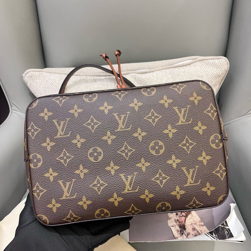 LV老花焦糖桶noe水桶單肩包-4